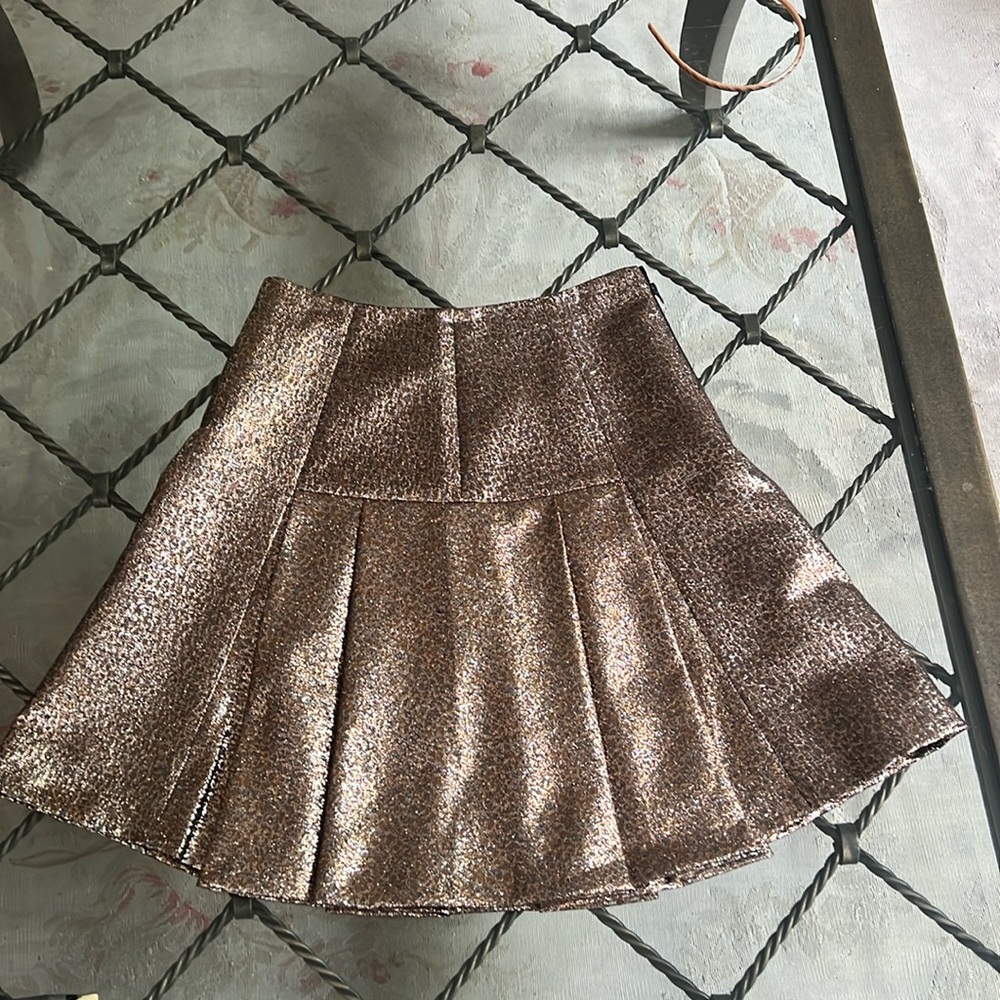 Sachin + Babi metallic pleated skirt. Brand new. Missing labels